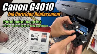 Canon G4010 Ink Cartridge Replacement  Solved ang Problema [upl. by Sudnac]