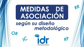 Medidas de asociación y diseño metodológico [upl. by Ahtabat]