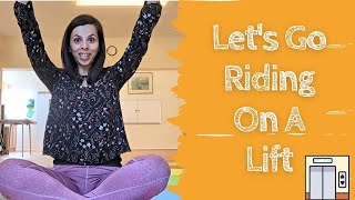 Lets Go Riding On A Lift  Bouncing Song  Parachute Song  Babies and Children [upl. by Enenaj243]