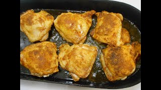 30 Minute Cast Iron Fried Chicken without a ton of oil [upl. by Hairaza552]