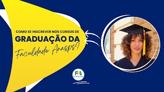 Como se inscrever nos cursos de graduação da Faculdade Anasps [upl. by Sikram]