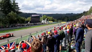 Formula 1 high speed flybys 😱  SpaFrancorchamps Kemmel Straight F1 GP Belgium 2019 [upl. by Nauqram]