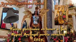 llegada de la procesión novenario parroquia San Miguel Arcángel perote veracruz [upl. by Corydon760]