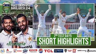 Short Highlights  Pakistan vs Bangladesh  2nd Test Day 5  PCB  M1X1U [upl. by Neo]