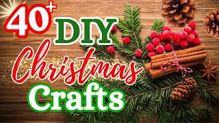 40 BRILLIANT DIY Christmas Crafts You Will WANT To Make [upl. by Aerdnat]