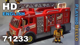 2023 Playmobil 71233 Fire Truck Playmobil set REVIEW [upl. by Itisahc]