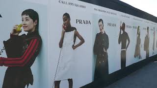 Prade Posters Billboards People on Phones Sunset Blvd Los Angeles California USA September 29 2024 [upl. by Vaios]