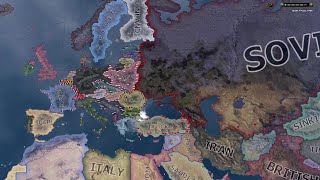 The aftermath of France refuses Rhineland in the game Hoi4 Timelapse [upl. by Mathis]