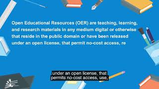 Open Educational Resources concept What is an OER [upl. by Siraj]