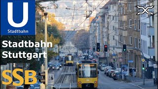 Stadtbahn Stuttgart  Light rail in Germany  SSB [upl. by Gonnella]