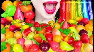 ASMR JELLY FRUITS CANDY LUKCHUP 룩춥 젤리 먹방 MUKBANG [upl. by Ybok438]