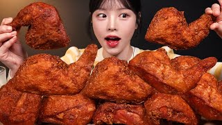 SUB겉바속촉 후라이드 통다리 치킨 먹방🍗 옛날통닭 생맥주까지 치맥 꿀조합 리얼사운드 Fried Chicken Legs Mukbang Asmr [upl. by Tanya]