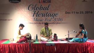 Carnatic Vocal l Hariharan Ravi l Global Heritage Music Fest 2016 l Web Streaming [upl. by Rori372]