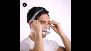 Fitting tips  Full face CPAP mask  ResMed AirFit™ F30 [upl. by Enortna]