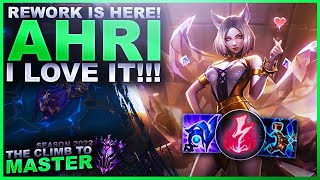 AHRI REWORK IS HERE AND I LOVE IT  Climb to Master  League of Legends [upl. by Eicrad691]