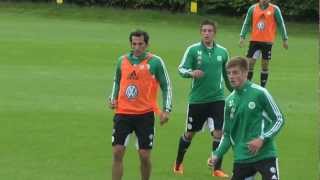 VfL Wolfsburg  Kevin Pannewitz  Probetraining [upl. by Neyrb]