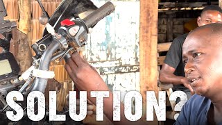 Finding a motorcycle mechanic in a Baaka pygmy village in Central African Republic 🇨🇫S7E78 [upl. by Tiff974]