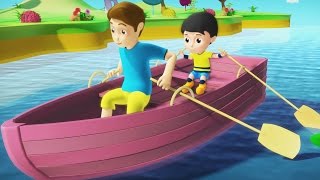 Row Row Row Your Boat  Nursery Rhyme  Kids Song [upl. by Brandyn485]