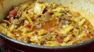 Recipe for Unstuffed Cabbage Casserole Using Ground Chuck [upl. by Yragerg]