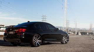 2015 BMW 550i  Curva Wheels C47 Machined Black [upl. by Leoine951]