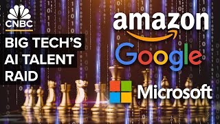 How Google Microsoft And Amazon Are Raiding AI Startups For Talent [upl. by Eciral]