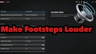 Warzone BEST Console Audio Settings  Make Footsteps Way Louder [upl. by Max]