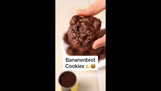 4 Zutaten Bananen Cookies 🍌🍪 justspices backen cookies hungry yummyfood recipes [upl. by Introk]