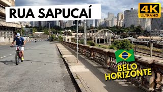 Rua SAPUCAÍ e Viaduto Floresta  Belo Horizonte Brasil・4K 2021 [upl. by Aelgna]