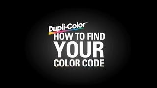 DupliColor Find Your Color Code Hyundai [upl. by Hwang]