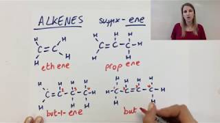 Alkenes  how to name them  organic chemistry GCSE [upl. by Airdnat89]