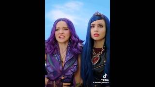 Space Between Disney Descendants Mal and Evie 💜💙 disneydescendants [upl. by Rosemaria]