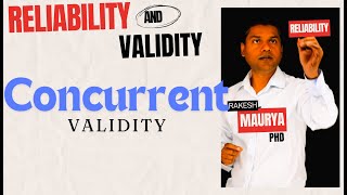 Reliability and Validity in Research Concurrent Validity [upl. by Mikkanen]