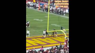 Bears DB Dares Commanders as Jayden Daniels Launches Epic Hail Mary TD [upl. by Fitalludba]