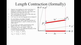 15 length contraction derivation [upl. by Doownel]