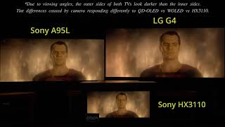 LG G4 MLA OLED vs Sony A95L QDOLED in HDR [upl. by Eelsew]