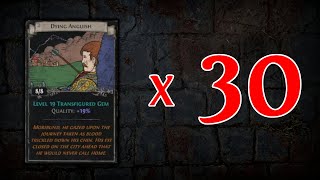 Opening 30 Sets of the NEW Dying Anguish  Path of Exile 324 Necropolis [upl. by Nnylanna]