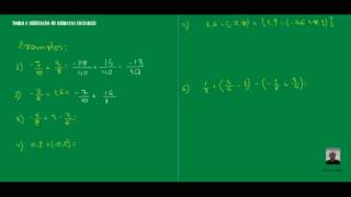 Adição e subtração de números racionais parte 1  aula 1 [upl. by Anitap]