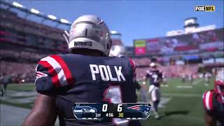 Jacoby Brissett to JaLynn Polk  Touchdown  Patriots vs Seattle Seahawks  NFL Week 2 2024 [upl. by Ahsuatan]