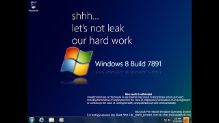 Taking a look at Windows 8 Build 7891 [upl. by Tullius]