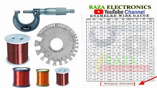 Wire Gauge Chart  Winding Wire Calculation Wire Gauge Explained In Urdu Hindi [upl. by Matthieu98]