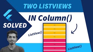 How to Add Two ListView Inside a Column in Flutter  Listview Inside ColumnRow [upl. by Polak]