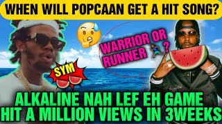 Alkalines Latest Hit Smashes One Million Views Popcaan Drops New Track quotwarrior But It Flap [upl. by Releyks]