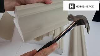 Putting Plaster Coated Coving to the Test Unveiling its Durability with a Hammer Challenge [upl. by Arihppas]