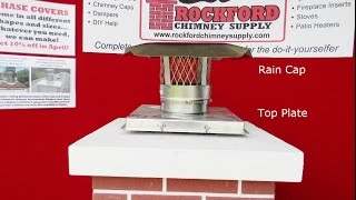 Top Plate amp Chimney Rain Cap Options for RockFlex Chimney Liners [upl. by Nattirb705]