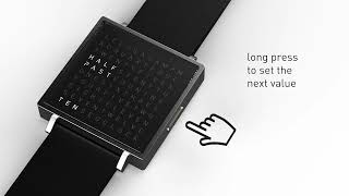 QLOCKTWO Watch Settings Features [upl. by Lundin]