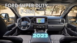 2023 Ford Super Duty F350 Interior Review [upl. by Aneertak]