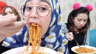 FIRE NOODLE CHALLENGE  Ria Ricis [upl. by Rhyne]