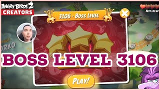 Boss Level 3106 Fail and Win  Angry Birds 2 [upl. by Merkle759]