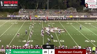 Owensboro Catholic at Henderson County Varsity football 92024 [upl. by Kareem]