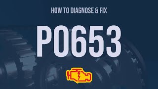 How to Diagnose and Fix P0653 Engine Code  OBD II Trouble Code Explain [upl. by Themis]